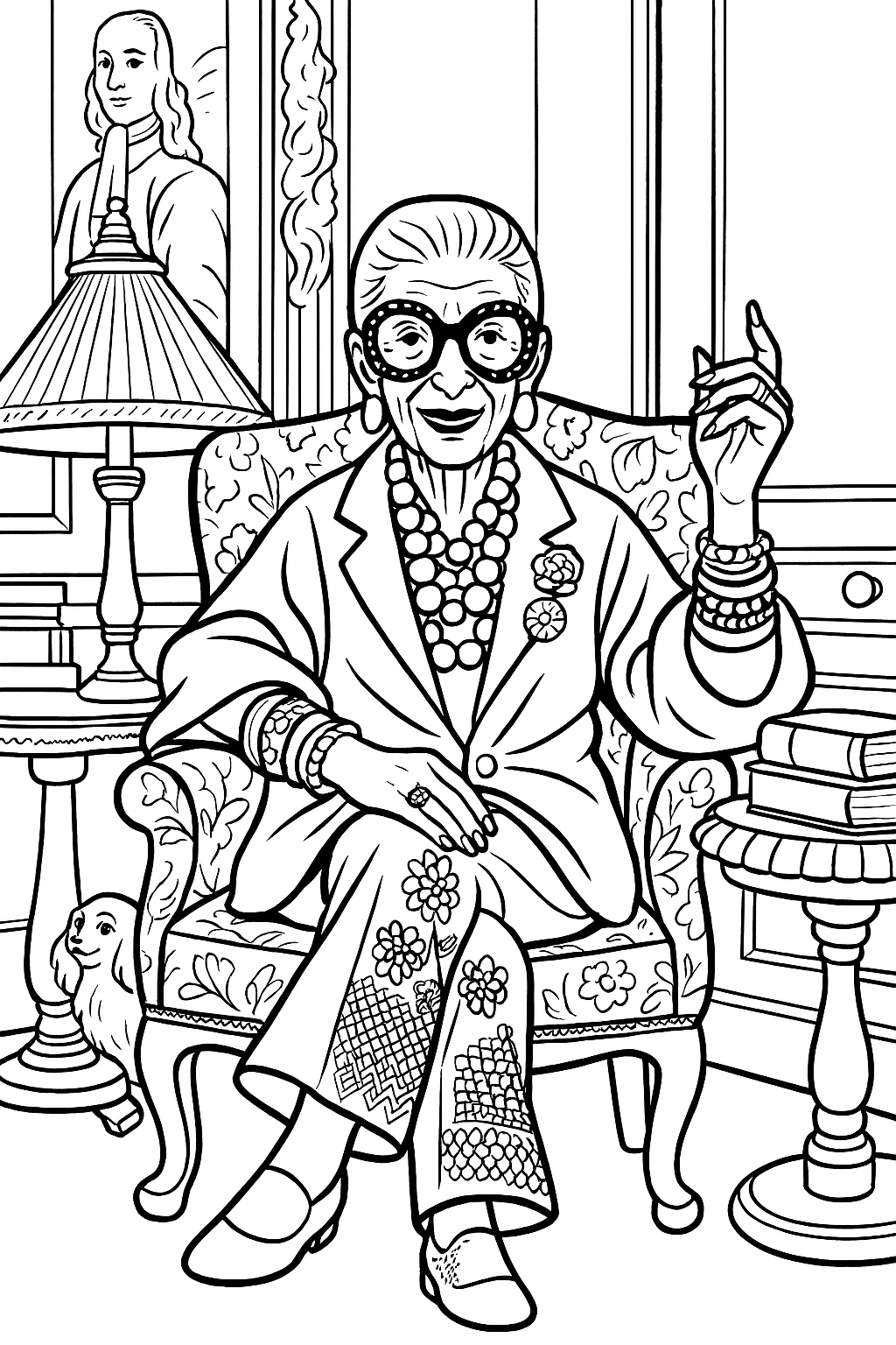 Iris Apfel - Coloring Book