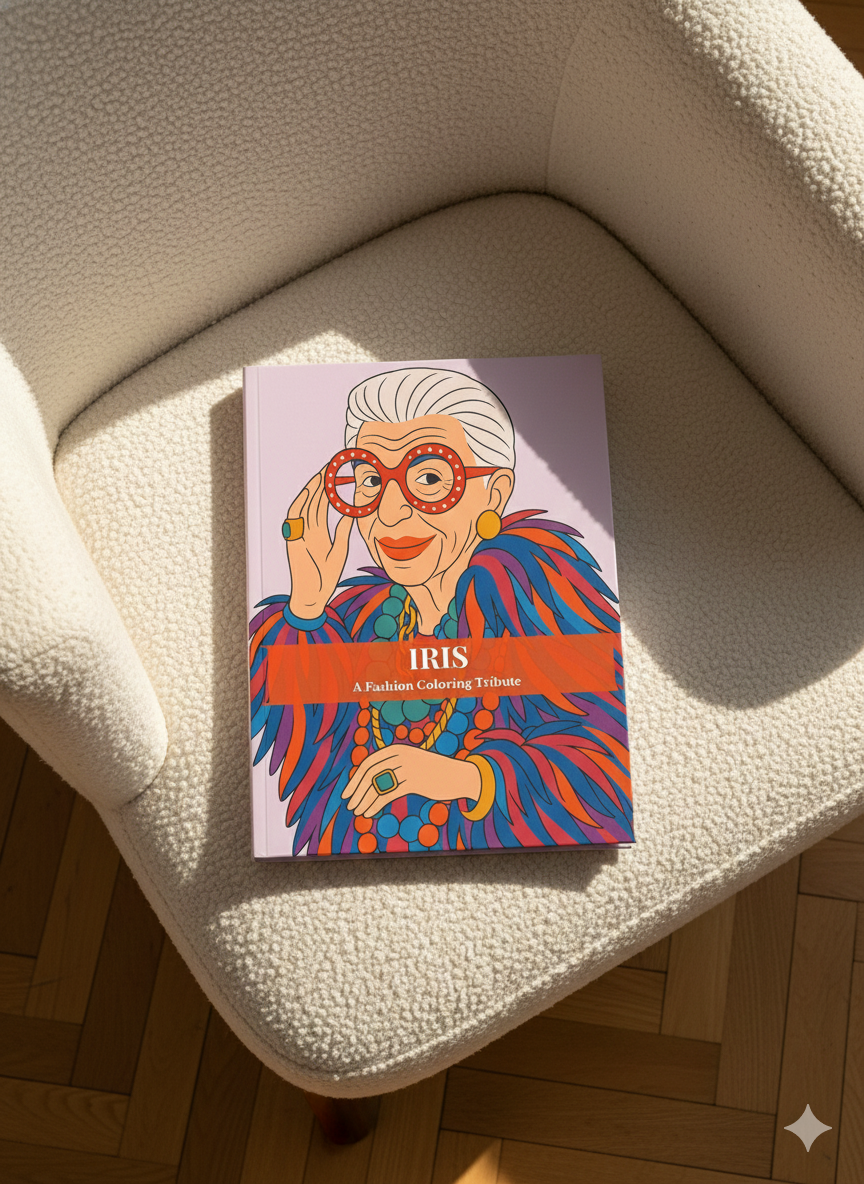 Iris Apfel – Fashion Icons Coloring Book