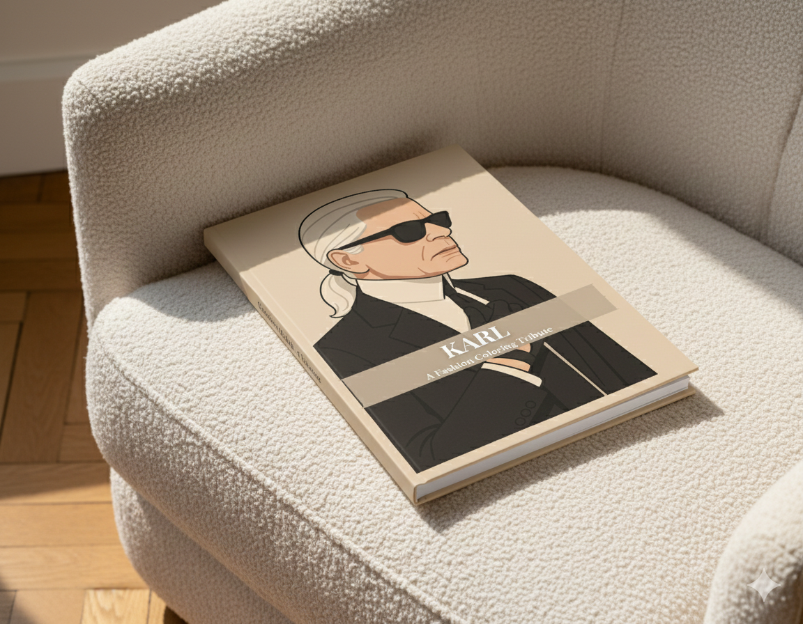 Karl Lagerfeld – Fashion Icons Coloring Book